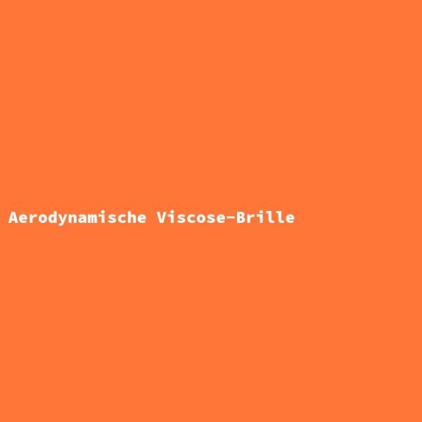 Aerodynamische Viscose-Brille