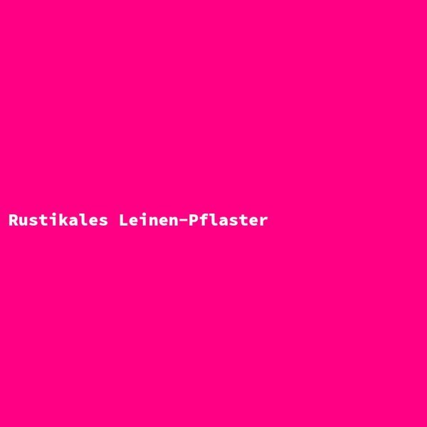 Rustikales Leinen-Pflaster